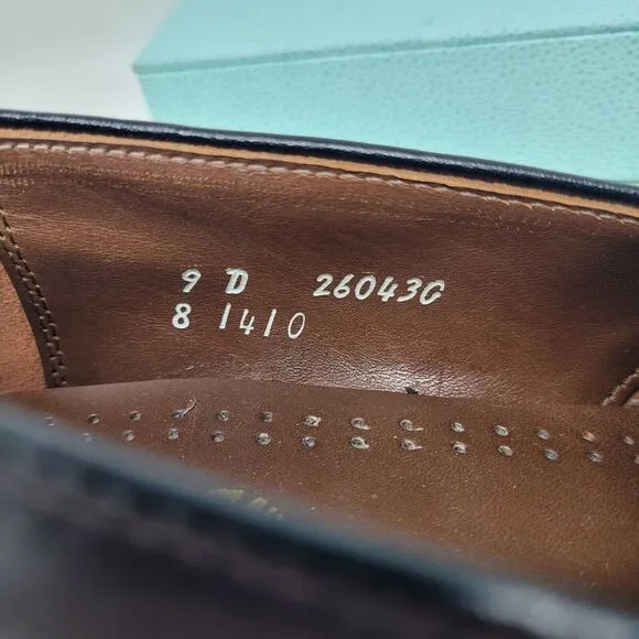 Marshall Field's Mens Wingtip Cordovan Tassel Loafers Italy Sz 9 D Vintage 99%