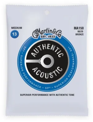 Martin & Co. MA150 13-56 Acoustic Guitar Strings - Bronze Medium