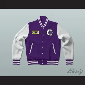 Martin Morris Brown College Wolverines Varsity Letterman Jacket-Style Sweatshirt