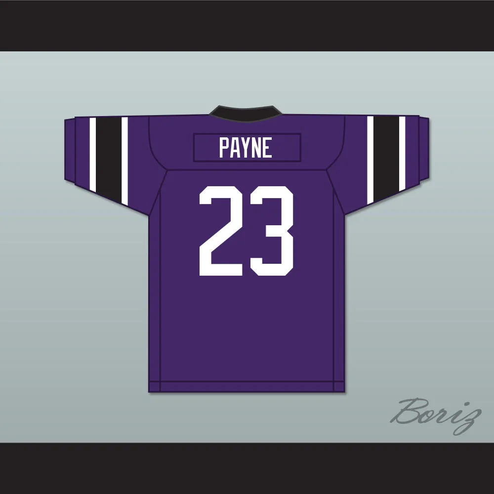 Martin Payne 23 Morris Brown College Purple Football Jersey with Martin Patch