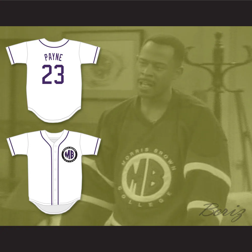 Martin Payne 23 Morris Brown College White Baseball Jersey