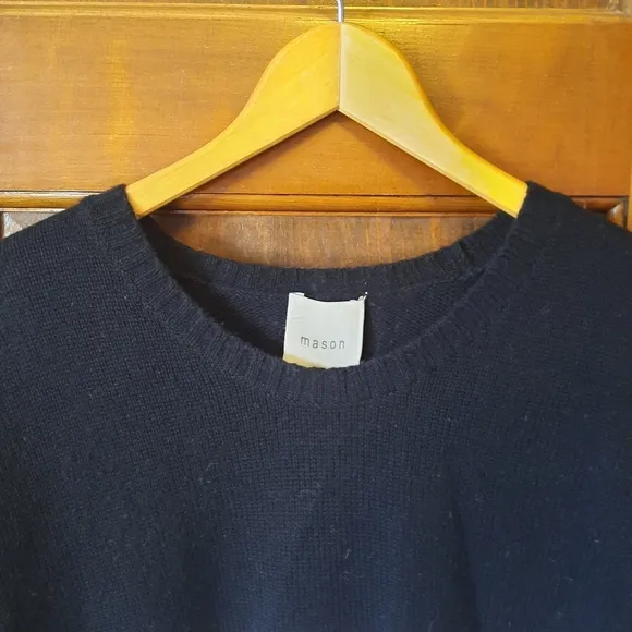 Mason wool cashmere blend colorblock crewneck sweater size small