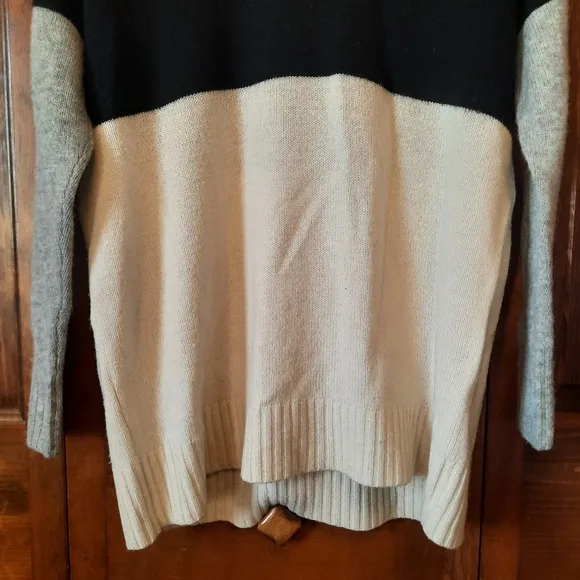 Mason wool cashmere blend colorblock crewneck sweater size small