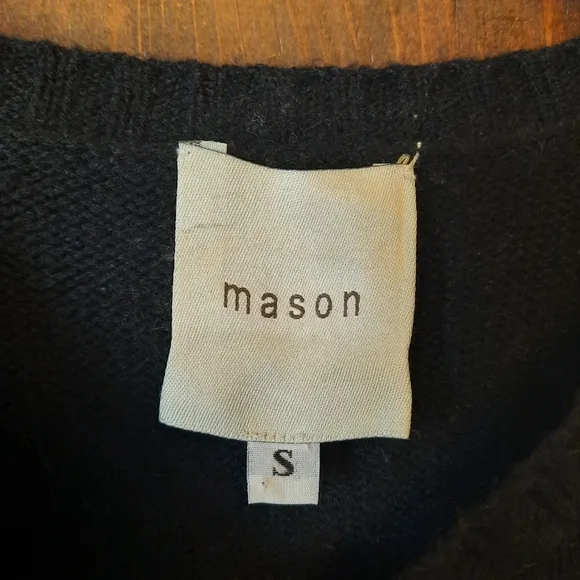 Mason wool cashmere blend colorblock crewneck sweater size small
