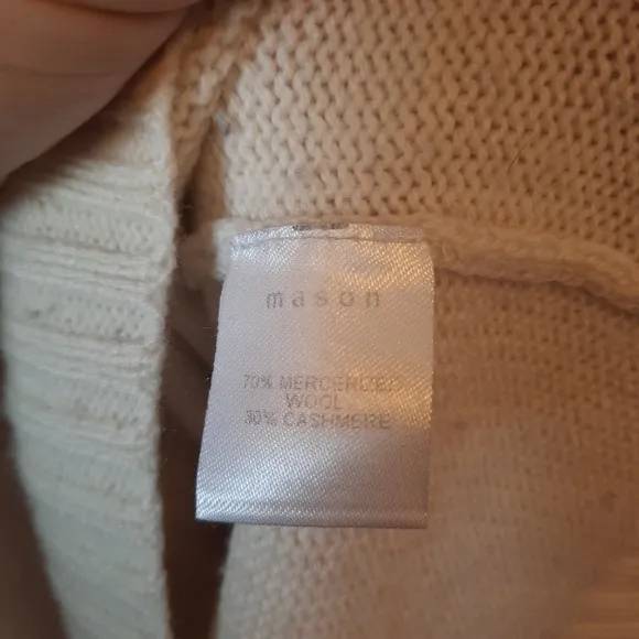 Mason wool cashmere blend colorblock crewneck sweater size small