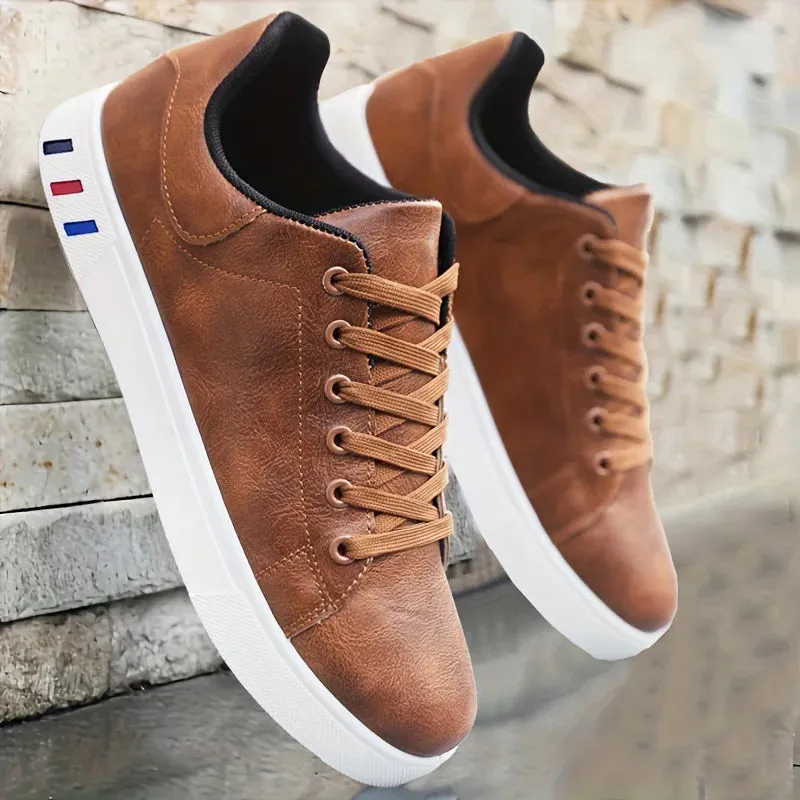 Men's Shoes New Men's Casual Sneakers Fashionable Thick Sole Lace Up Casual Shoes