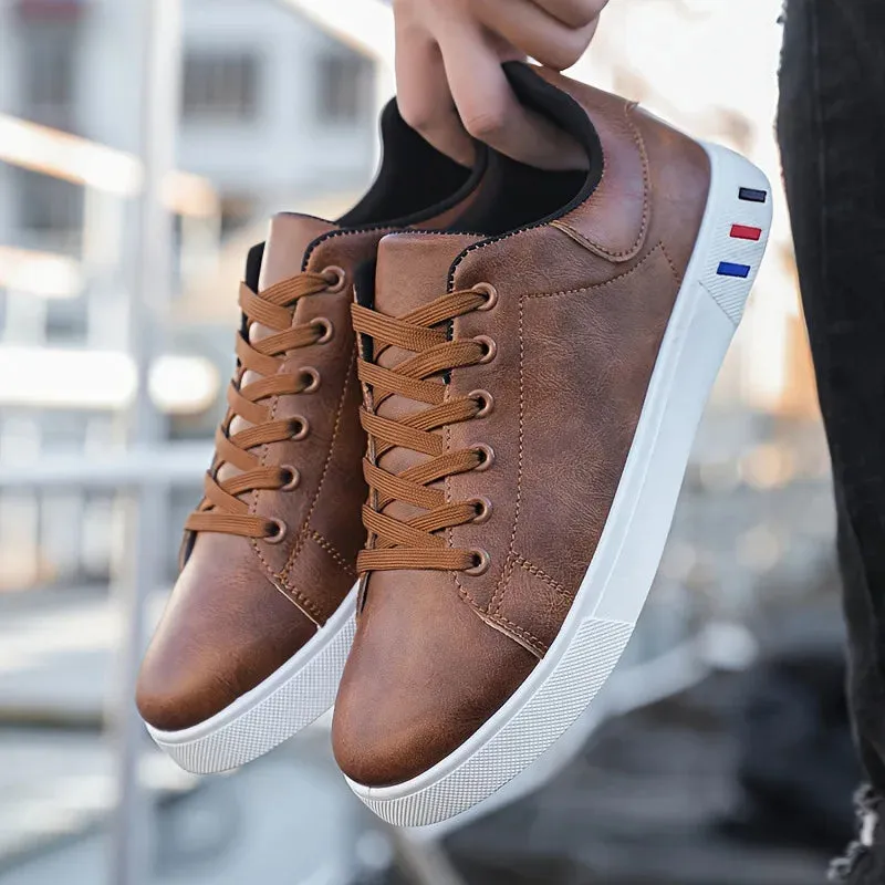 Men's Shoes New Men's Casual Sneakers Fashionable Thick Sole Lace Up Casual Shoes