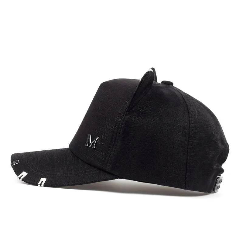 Meow cap with cat ears