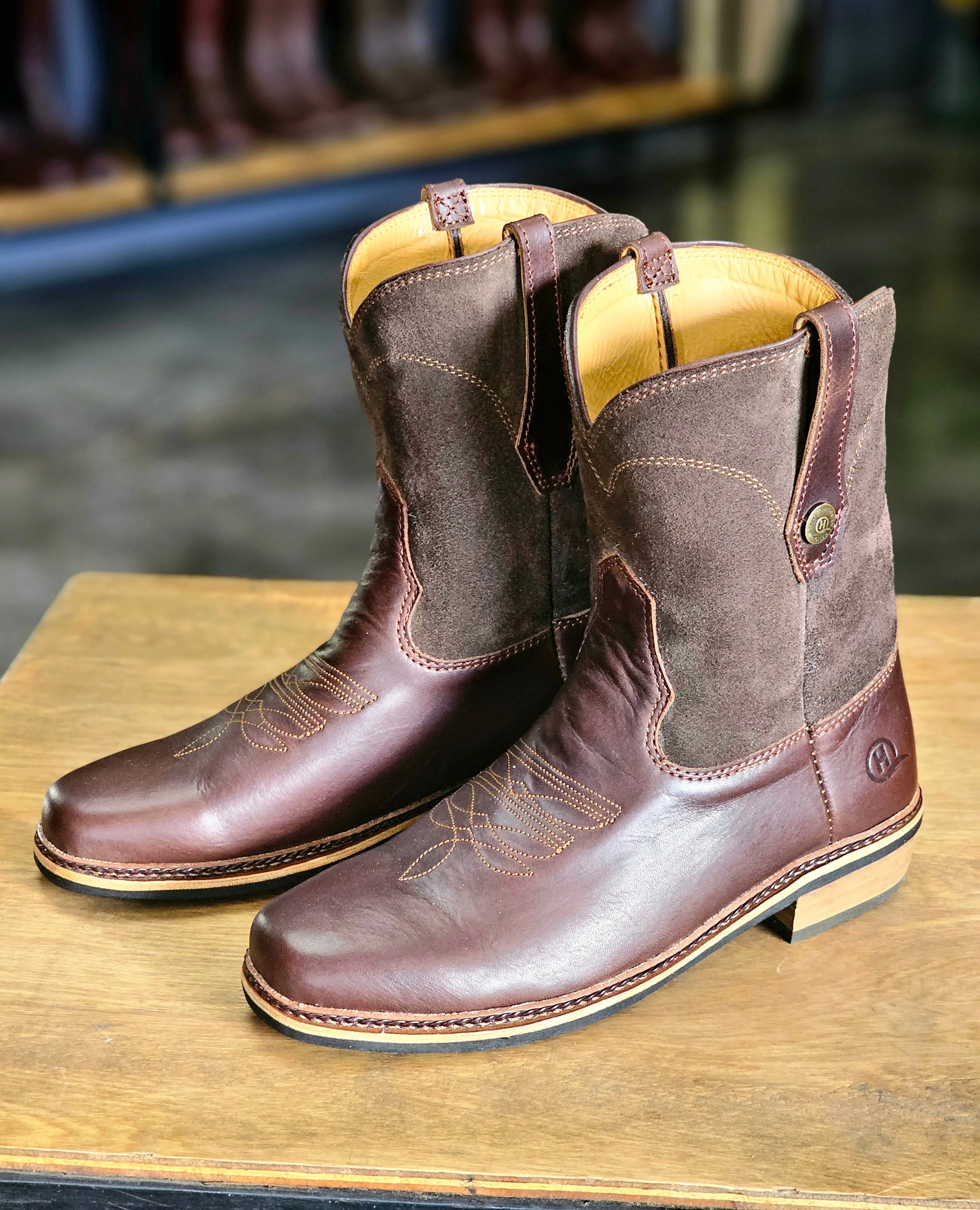 Mera Cowboy Leather Boot