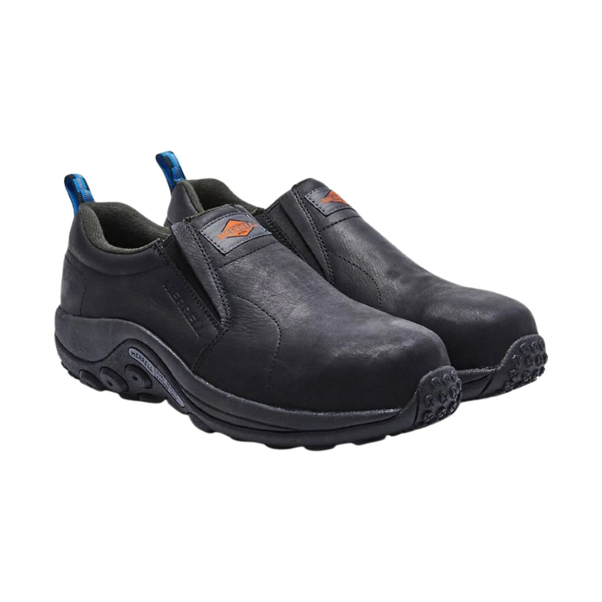 Merrell Men's Jungle Moc Leather Composite Toe Work Shoe - Black