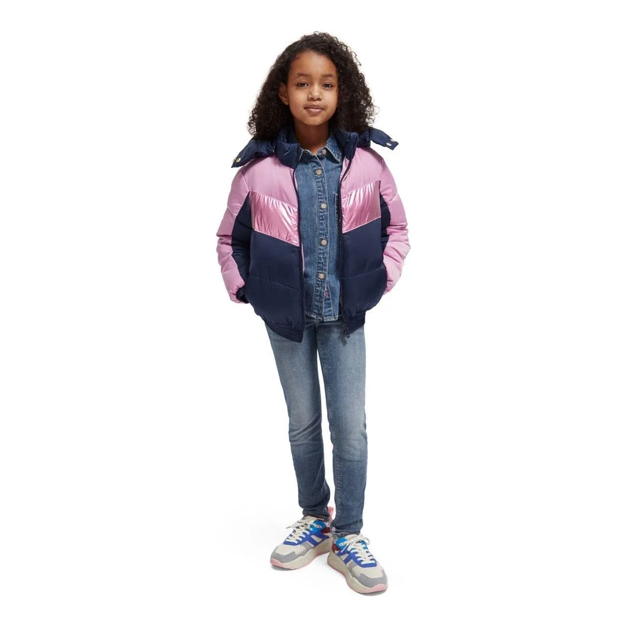 Metallic Colourblock Jacket