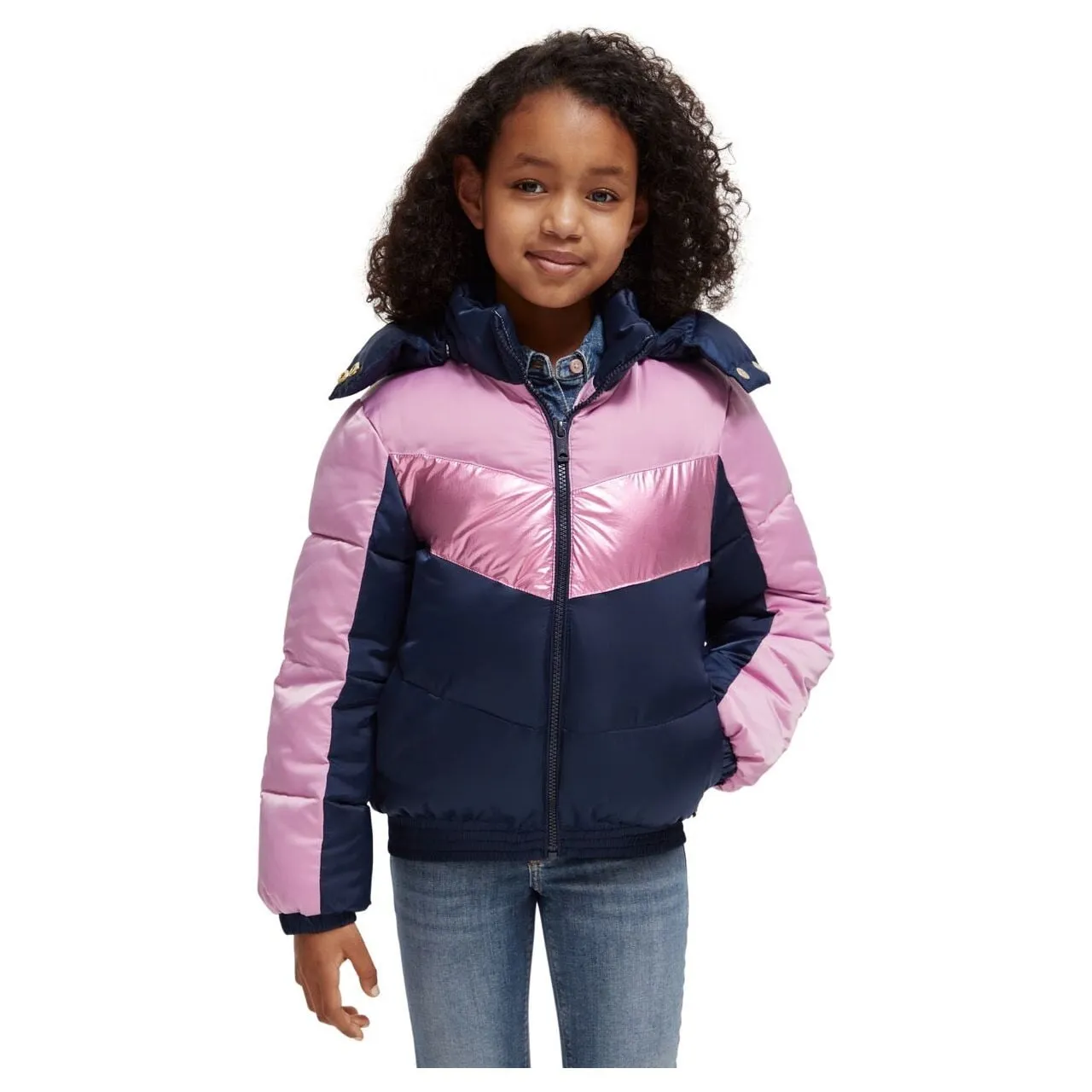 Metallic Colourblock Jacket
