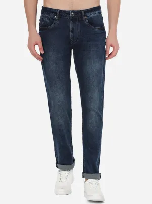 Mid Blue Washed Slim Fit Jeans | JadeBlue