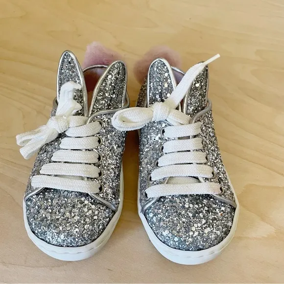 Minna Parikka Glitter Bunny Sneakers toddler Sz 21 US 6