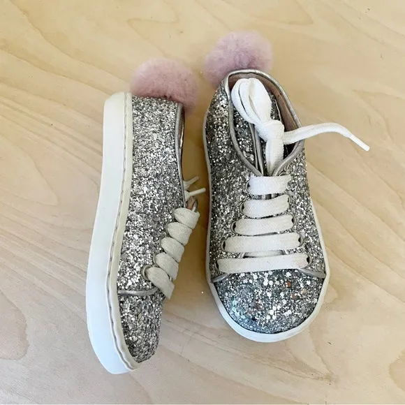 Minna Parikka Glitter Bunny Sneakers toddler Sz 21 US 6
