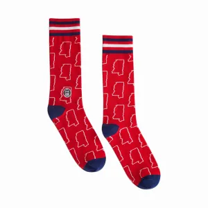 Mississippi Red Socks