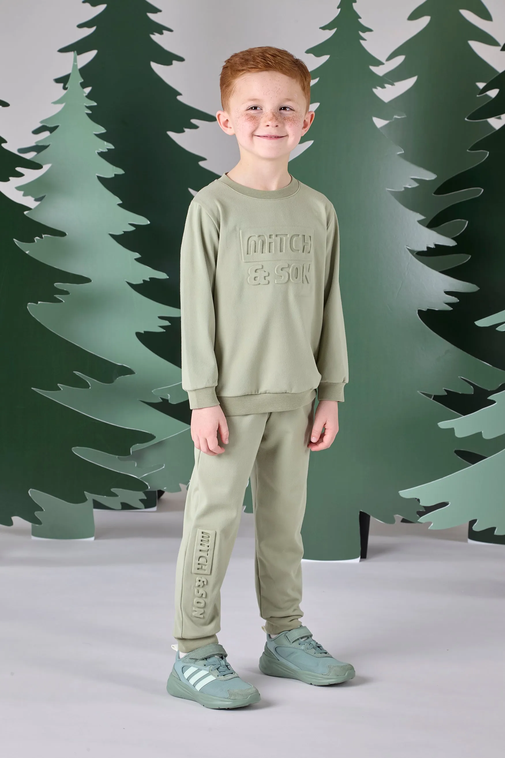 Mitch & Son CHRISTIAN Khaki Embossed Tracksuit MS24605