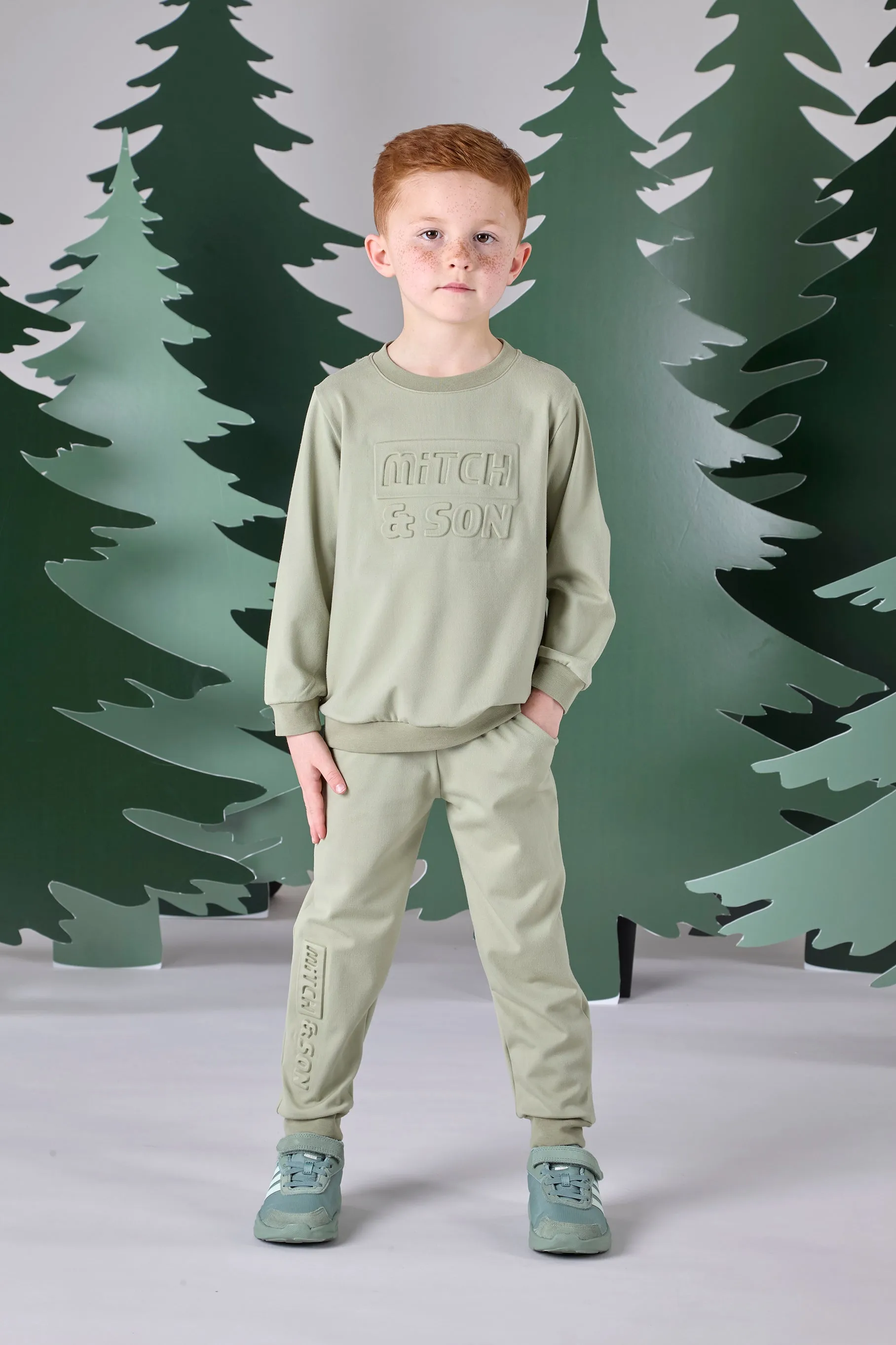 Mitch & Son CHRISTIAN Khaki Embossed Tracksuit MS24605