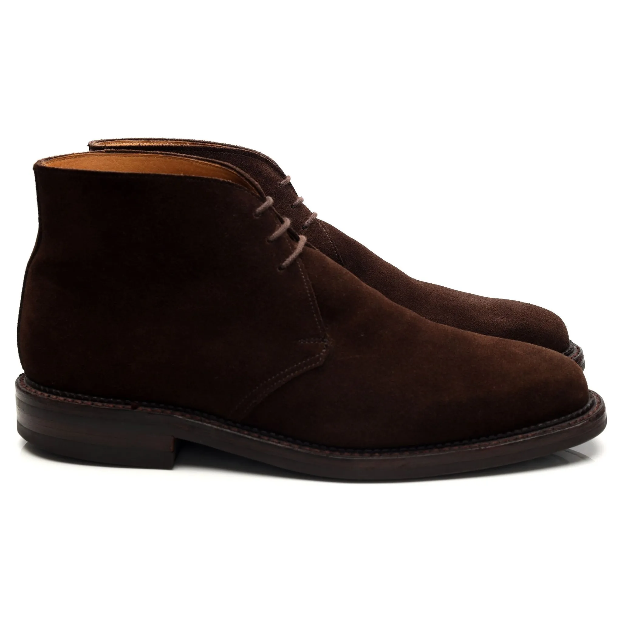 'Molton' Dark Brown Suede Chukka Boots UK 7.5 E