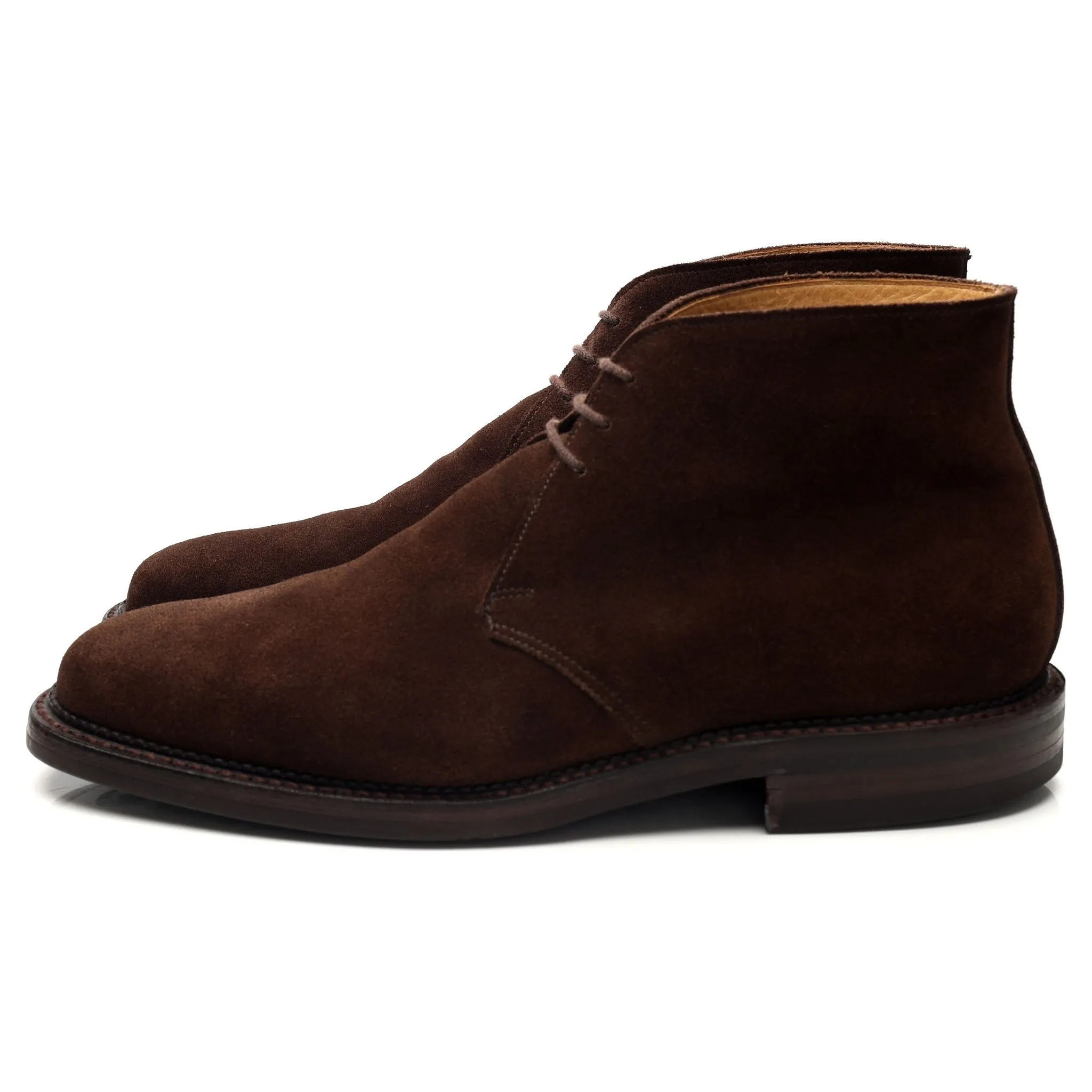 'Molton' Dark Brown Suede Chukka Boots UK 7.5 E