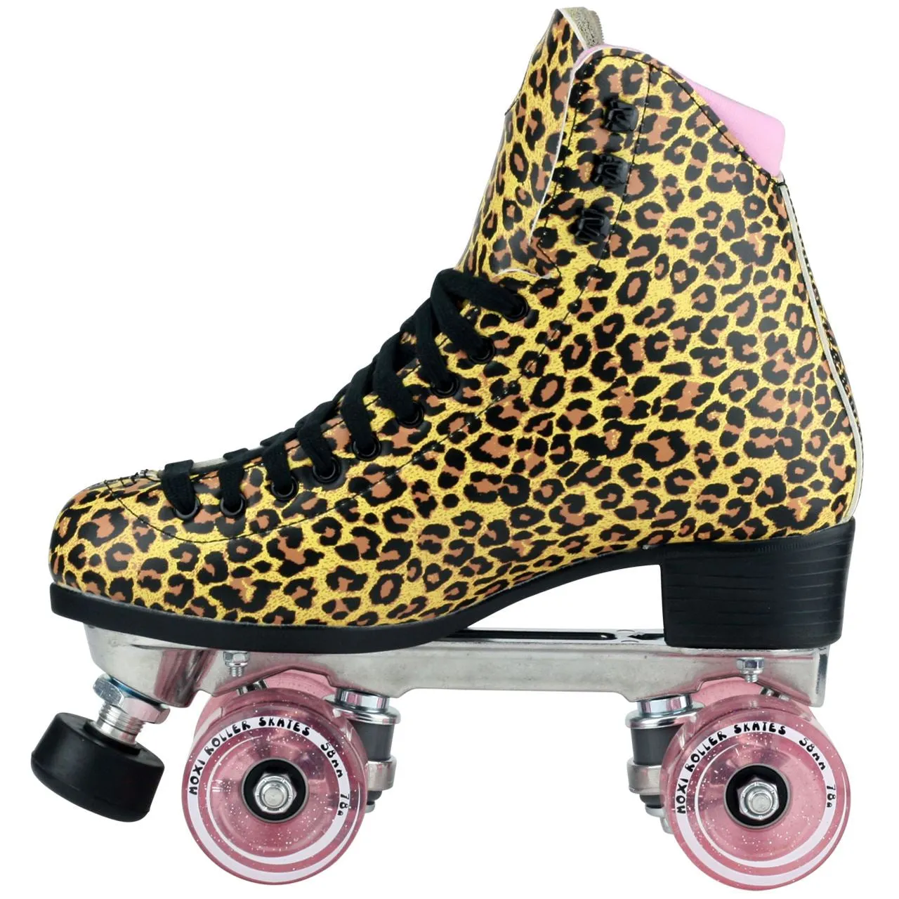 Moxi Ivy Jungle Roller Skates - Leopard/Pink