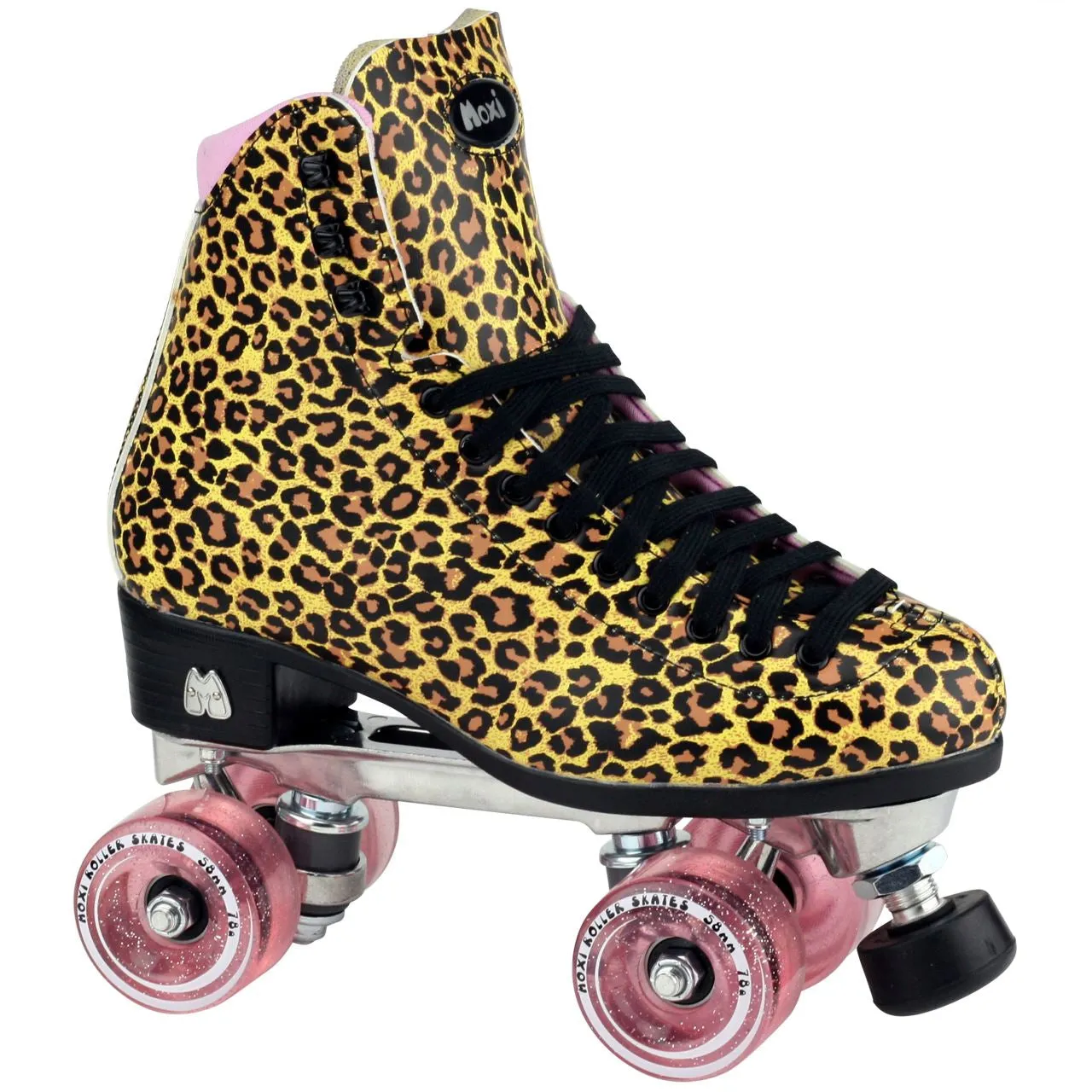 Moxi Ivy Jungle Roller Skates - Leopard/Pink