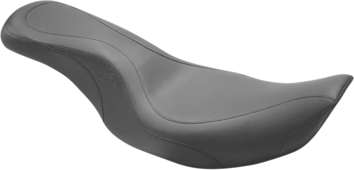 Mustang 76364 DayTripper One-Piece Seat - Black with Vintage Stitch