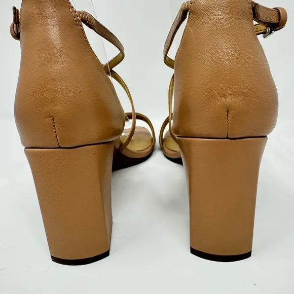 Naturalizer Tiff Ankle Strap Sandal‎ Crème Brûlée Size 11 Neutral Strappy Heel