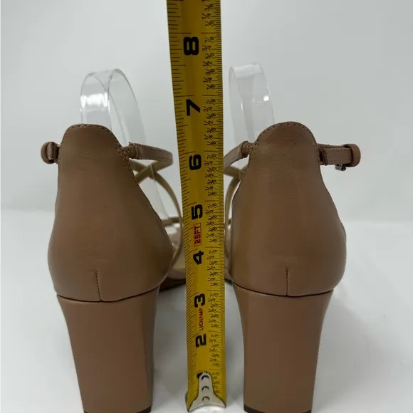 Naturalizer Tiff Ankle Strap Sandal‎ Crème Brûlée Size 11 Neutral Strappy Heel