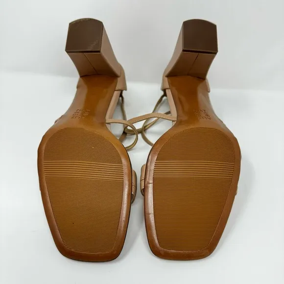 Naturalizer Tiff Ankle Strap Sandal‎ Crème Brûlée Size 11 Neutral Strappy Heel