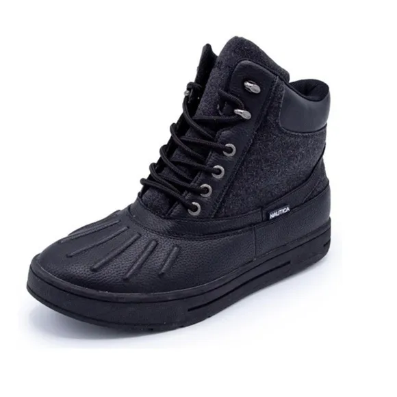 NAUTICA Mens Weather-Resistant Snow Lace-Up Ankle Boots Size 12 # box H222