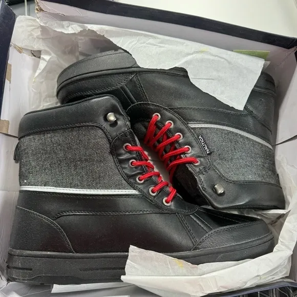 NAUTICA Mens Weather-Resistant Snow Lace-Up Ankle Boots Size 12 # box H222