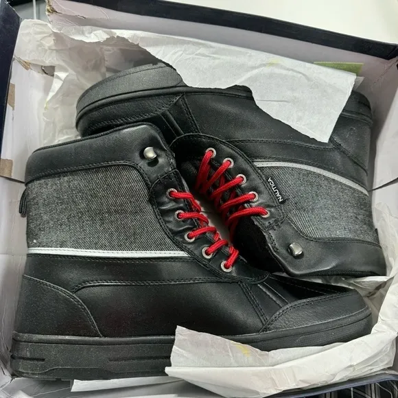 NAUTICA Mens Weather-Resistant Snow Lace-Up Ankle Boots Size 12 # box H222