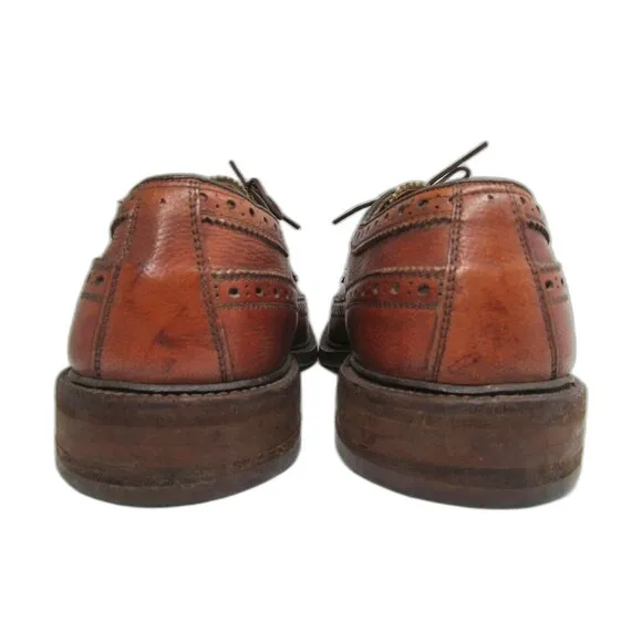 Nettleton Pebbled Leather Brogue Wingtip Derbys Mens Size US 9 A/C