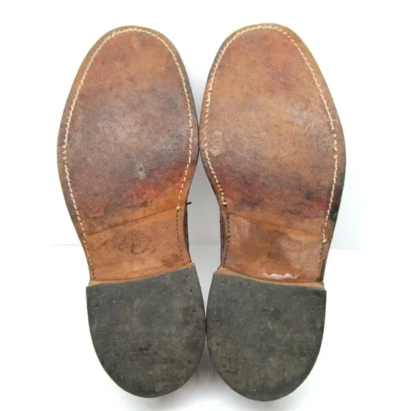 Nettleton Pebbled Leather Brogue Wingtip Derbys Mens Size US 9 A/C
