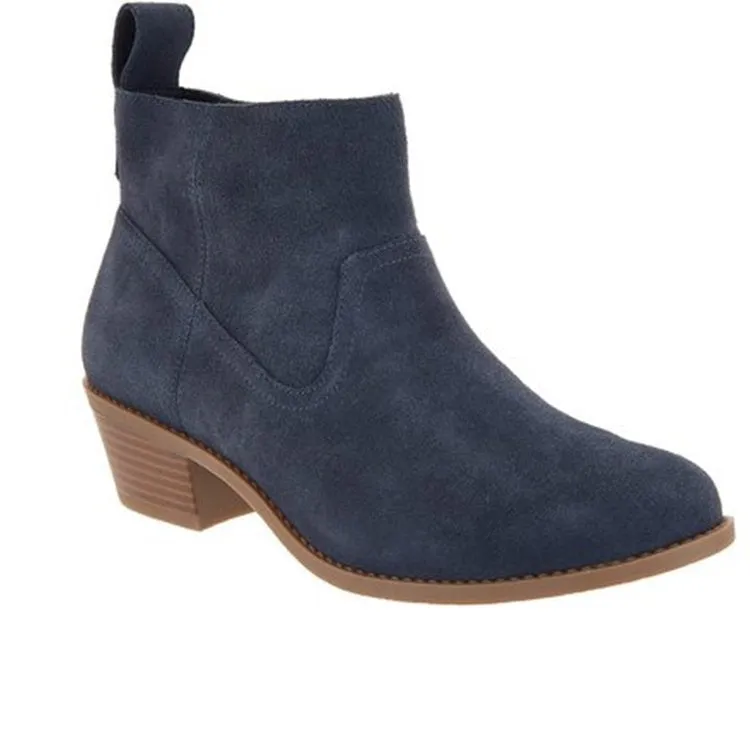 New British Style Martin Boots Thick Mid-heel