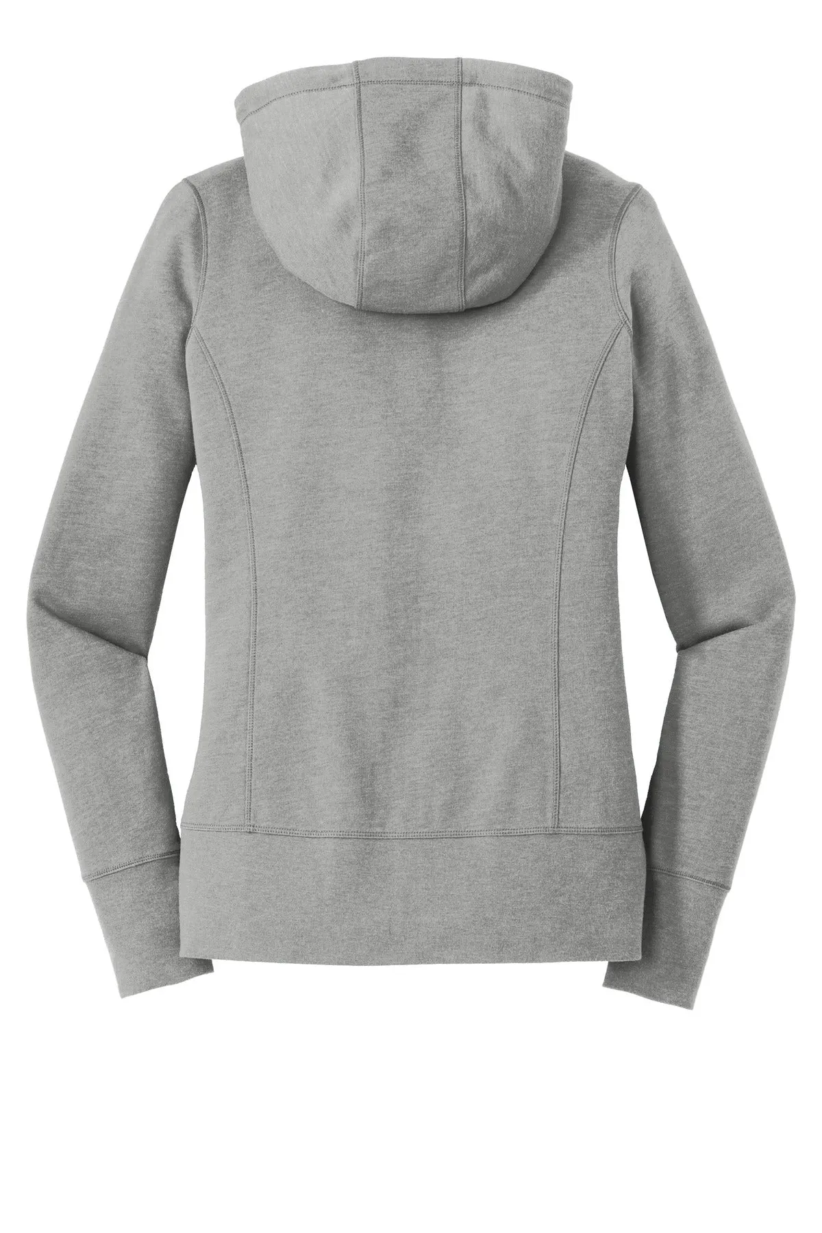 New Era  Women's Tri-Blend Fleece Full-Zip Hoodie. LNEA511 Shadow Grey Heather