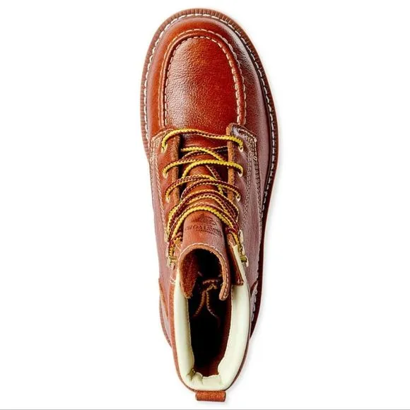 NEW Herman Survivors Men's Oakridge 6&quot; Steel‎ Toe Work Boots Leather Size 7½