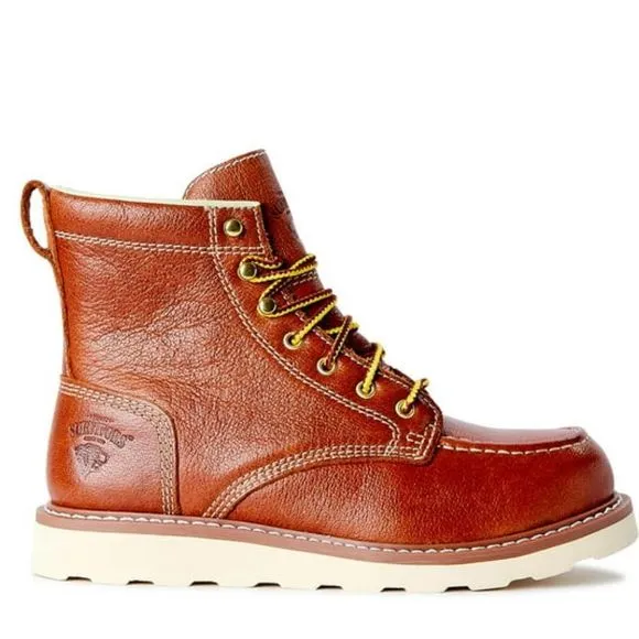 NEW Herman Survivors Men's Oakridge 6&quot; Steel‎ Toe Work Boots Leather Size 7½