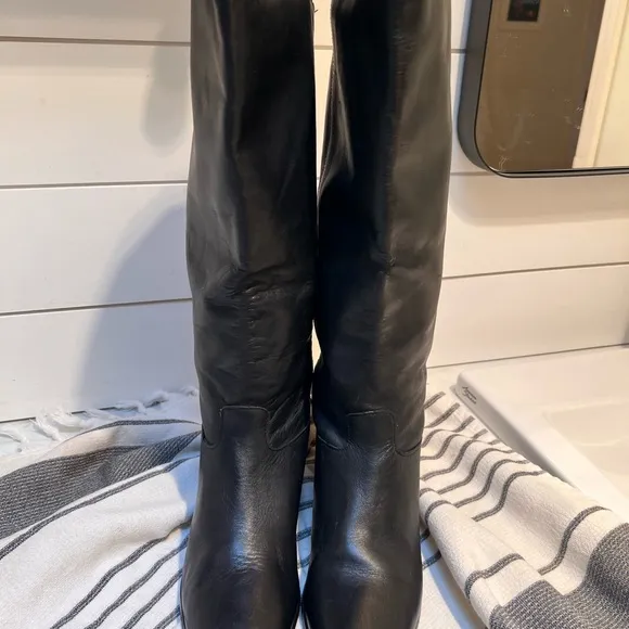 NEW NATURALIZER 🌼 Elegant Black Leather Women's Boots , Sz 7N .