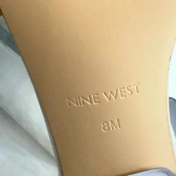 NEW NINE WEST PRUCE ANKLE STRAP BLOCK HEEL SANDALS
