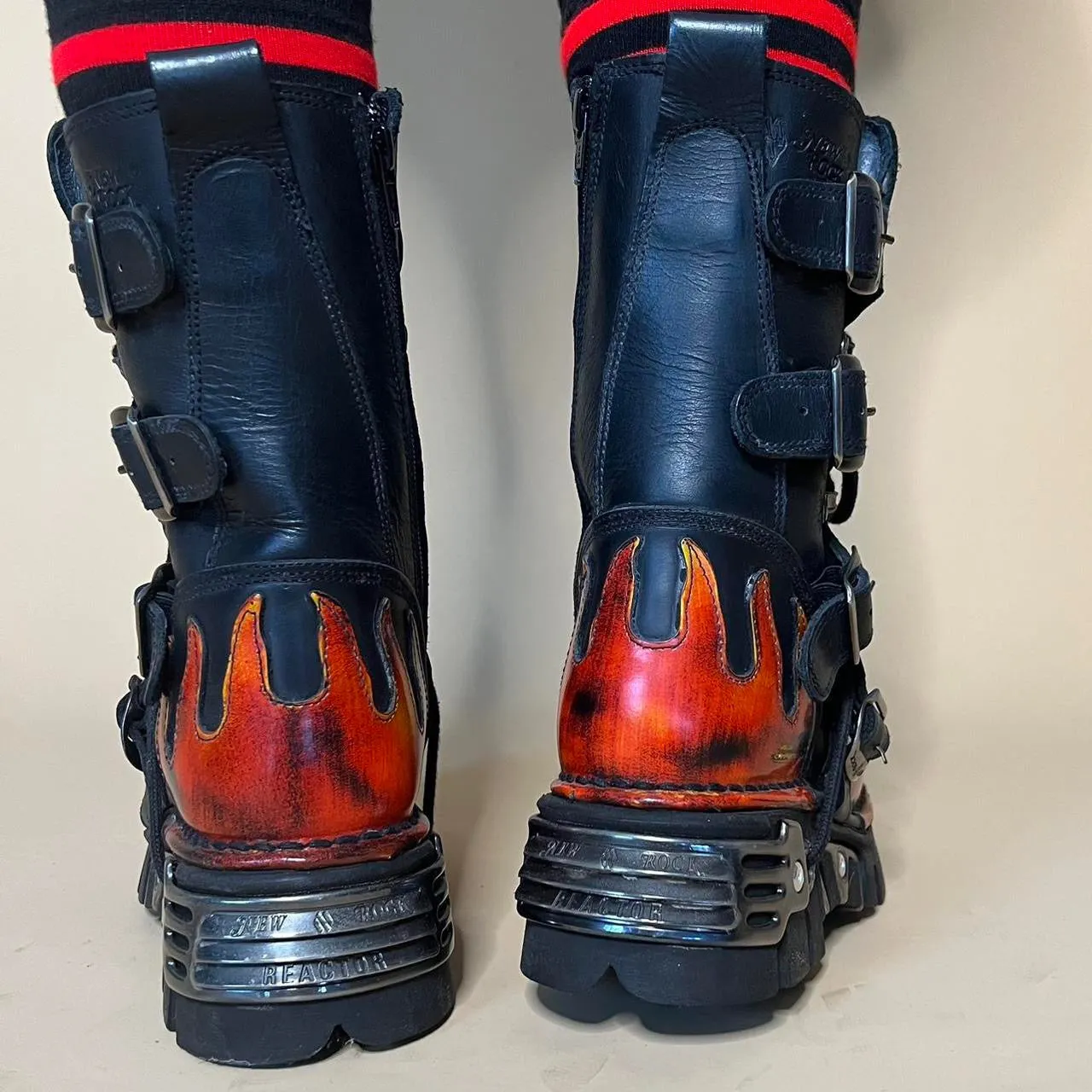 NEW ROCK Reactor flame boots