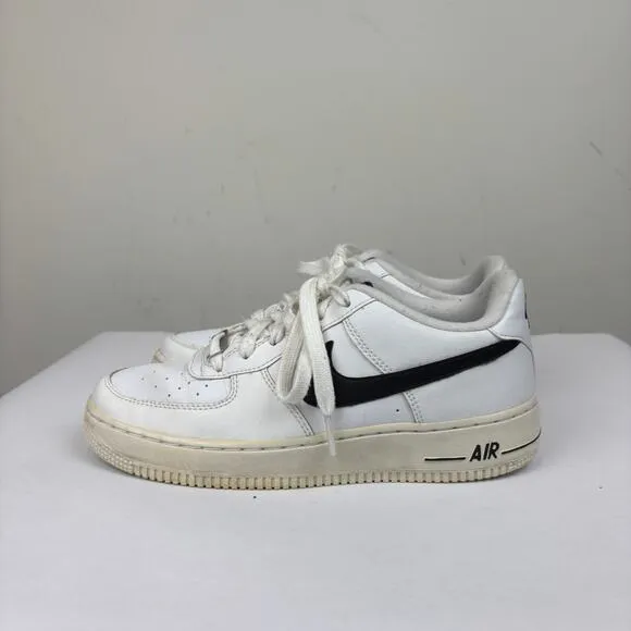 Nike Air Force 1 Low AN20 White Black Sneakers Shoes Kid's 6Y