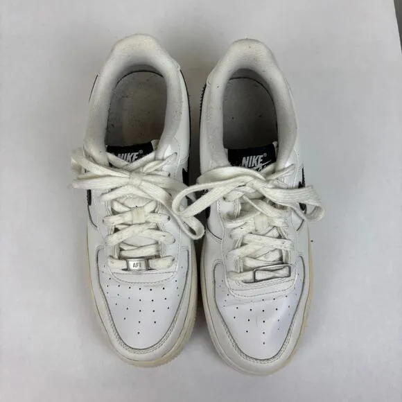 Nike Air Force 1 Low AN20 White Black Sneakers Shoes Kid's 6Y