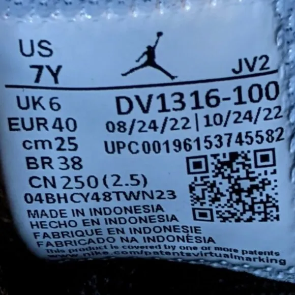 Nike Air Jordan 1 Mid SE GS Multi Color Canvas Shoes
