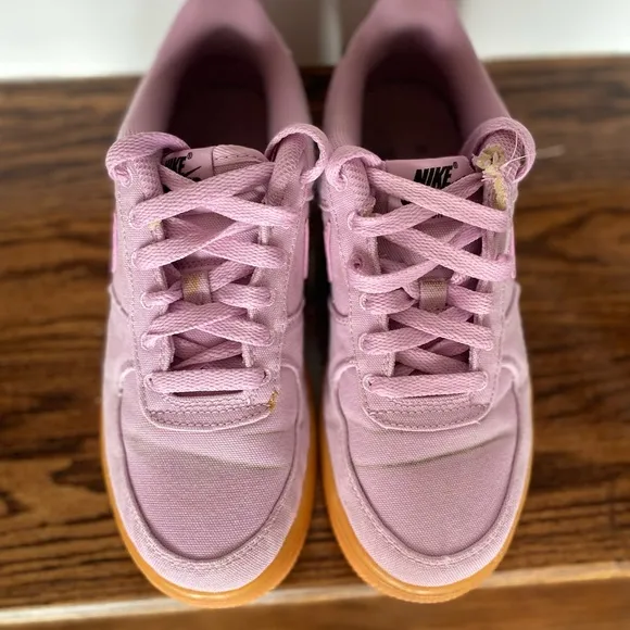 Nike Airforce 1 pink canvas 4.5Y (6.5W)