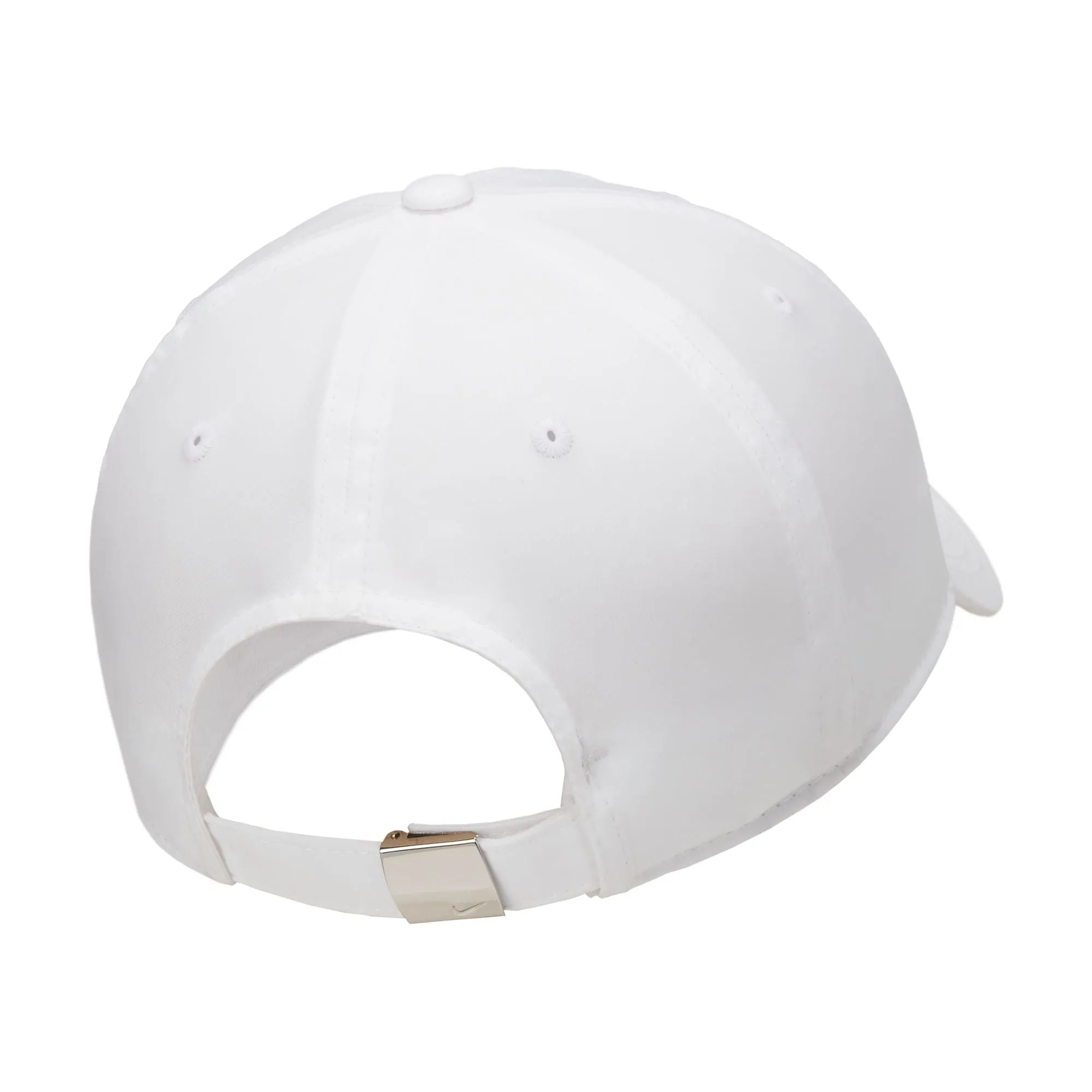 Nike Dri-FIT Club Unstructured Metal Swoosh Cap White
