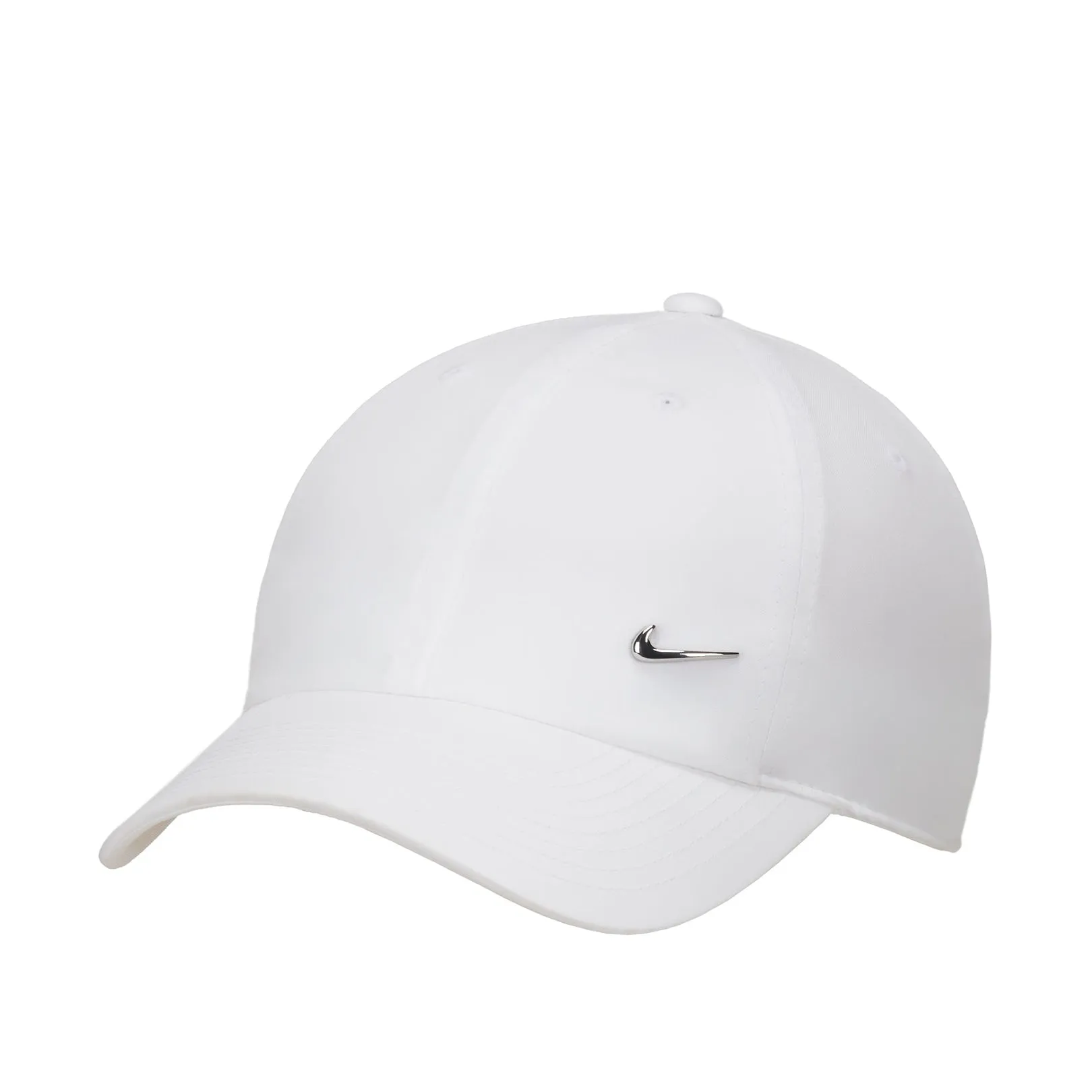 Nike Dri-FIT Club Unstructured Metal Swoosh Cap White