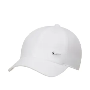 Nike Dri-FIT Club Unstructured Metal Swoosh Cap White