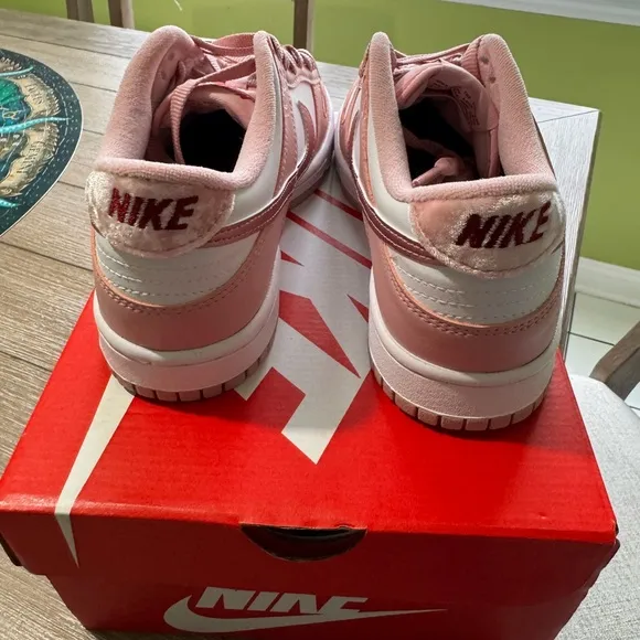 Nike Dunk Low Pink and White Low-Top Sneakers